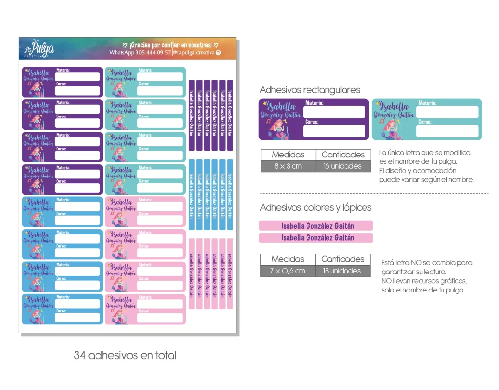 Adhesivos Materias y Colores - Imagen 2