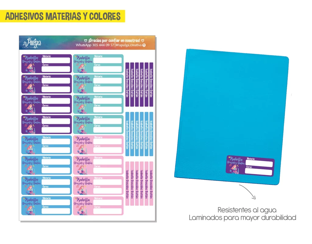 Adhesivos Materias y Colores